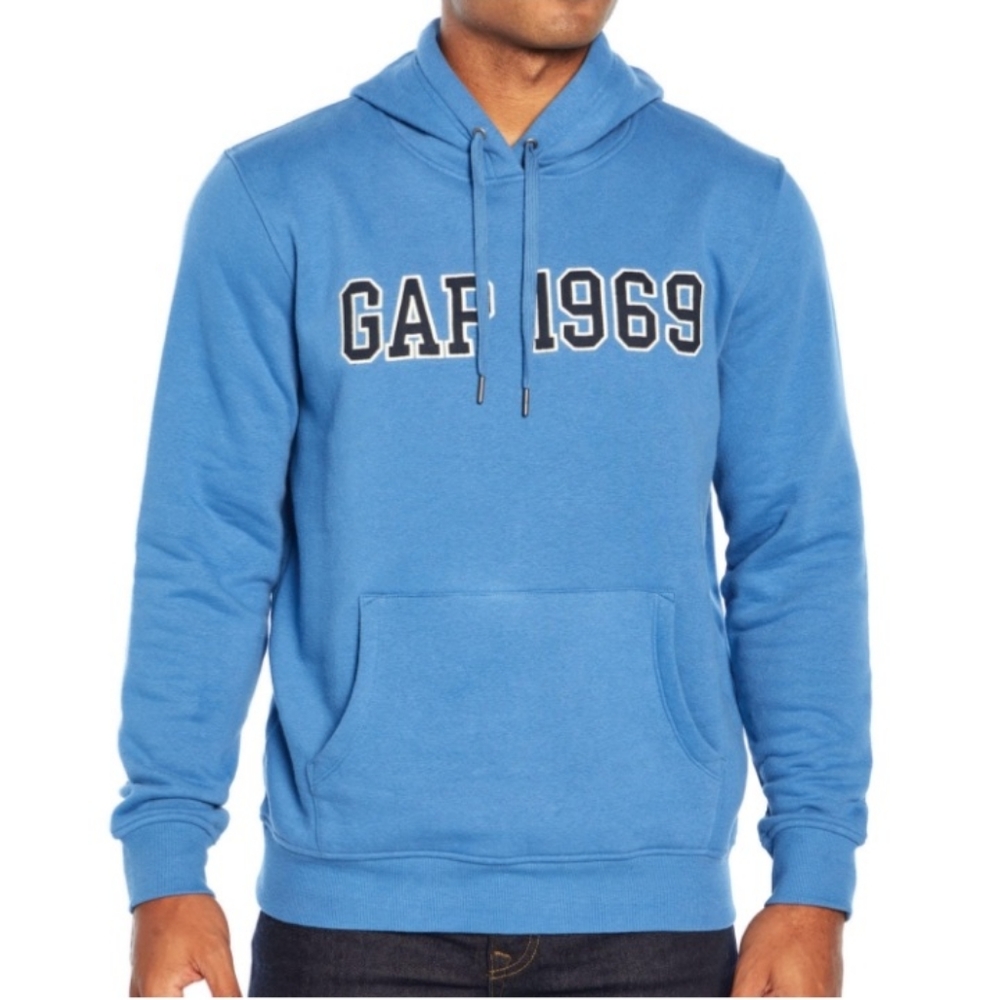 GAP 1969 Men's Hoodie. Size is Extra Large. Color Blue - Picture 4 of 5
